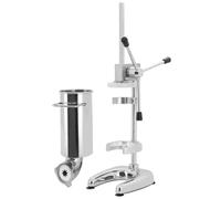 XUXIAO Machine à Churros Manuelle Commerciale - Machine à churrera espagnole Verticale en Acier Inoxydable pour Cuisine, avec 5 moules, Machine à Beignets aux Fruits latins 3L