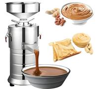 XUXIAO Machine électrique Commerciale pour Beurre de cacahuètes, Beurre de Noix, Sauce sésame, débit Important 15 kg/h, pour moudre Les cacahuètes et Les Noix de cajou
