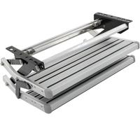 XUXIAO Marchepied Manuel pour Camping-Car, Pliable en Alliage d'aluminium, capacité de Charge de 200 kg, télescopique, pour Camping-Car, Fourgon aménagé, Caravane Manual-2layer