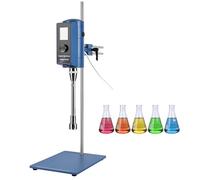 XUXIAO Mélangeur à Haut Cisaillement pour Une émulsification Efficace, agitateur électrique numérique de Laboratoire, 2 000 à 28 000 TR/Min, pour Le Traitement des eaux d'asphalte émulsifiées 36G