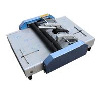 XUXIAO Plieuse de Papier, Machine de Reliure Automatique à clinchage Plat, avec déflecteur de positionnement Amovible, Machine de Fabrication de livrets A3 pour Pages Couleur de dossiers de Cartes