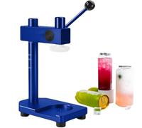 XUXIAO Sertisseuse Manuelle pour boîtes de Conserve, Machine à sertir Les boîtes Rondes, Manuel de scellage à Pression pour bocaux, avec Base Fixe, pour boîtes de Conserve en Verre et Plastique,Blue