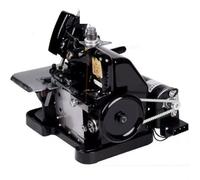 XUXIAO Surjeteuse et Machine à Coudre, Coupe et Couture à 3 Points, avec châssis métallique, pour Tissus épais Black