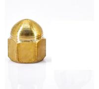 XUXPFJ Écrous borgnes hexagonaux en Acier Inoxydable 304, M3-M18, écrous bombés for écrous hexagonaux décoratifs filetés métriques, 1 à 10 pièces(Brass,M12 (2pcs))
