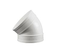 XUXPFJ Tuyau de vidange en PVC Blanc, coude à 45 degrés, diamètre intérieur 50mm-200mm, raccords de Tuyau de vidange, Joint de vidange de Cuisine, 1 pièces(ID 200mm)