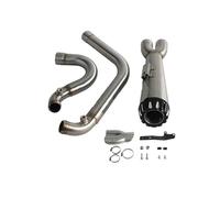 XUXRHMEAN Pot D'échappement Pour Harley Dyna Wide Glide FXDWG FXDWGI Custom Super Glide FXD FXDC FXDSE 2 FXDI35 2006-2017 Silencieux Mid Pipe(B)