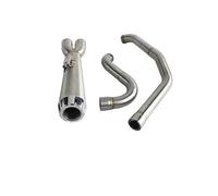 XUXRHMEAN Pot D'échappement Pour Harley Touring CVO Electra Street Glide ST Special Tuyau D'échappement Pour Moto Mid Pipe(F)