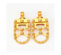 XUXRHMEAN pour Harley Dyna Fat Bob Softail, Sportster Street Bob Repose-Pieds Larges Et Larges Cale Pied Moto(Or)