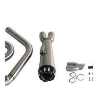 XUXRHMEAN Pour Harley Dyna Low Rider S FXDL FXDLS Street Bob FXDB FXDBC Fat Bob Tuyau D'échappement Moto Mid Pipe(H Style)