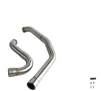 XUXRHMEAN Pour Harley Touring Road Glide Street Glide FLHX Electra Glide Road King FLHR Pazoma 2017+ Silencieux D'échappement Moto Mid Pipe(D Style)