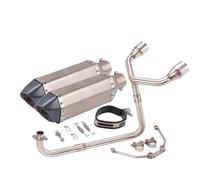 XUXRHMEAN Pour MSX125 Tuyau De Liaison Central Avant D'échappement Pour Moto Mid Pipe(Type D)