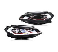 XUXRHMEAN Pour VW Golf MK7.5 TSI TDI 2017-2020 Bloc Optique Avant Halogène Avec Feux De Jour Et Clignotants Phare avant