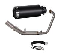 XUXRHMEAN Pour Zontes ZT125 U1 G1 Z1 Z2 2021-2025 Collecteur D'échappement Moto Mid Pipe(A)