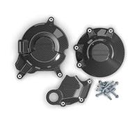 XUXRHMEAN Protection Moteur pour Ducati Monster 696 796 (2008-2015) Protection De Couvercle De Moteur De Moto(One Set (CF Texture))