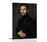 XuXueCC Handsome Taylor-Johnson Poster sur toile - Peinture murale moderne - Œuvres d'art - Idée cadeau - 20 x 30 cm