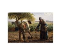 XuXueCC Impression sur toile de Jean François Millet - Décoration murale moderne sans cadre - 20 x 30 cm