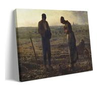 XuXueCC Impression sur toile de Jean Francois Millet El Ángelus - Peinture murale moderne pour la maison - Idée cadeau - 30 x 45 cm