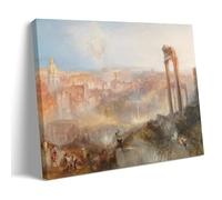 XuXueCC Impression sur toile de Joseph Mallord William Turner - Décoration murale moderne de Rome - Campo Vaccino - 50 x 75 cm