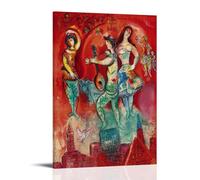 XuXueCC Impression sur toile de Marc Chagall - Impression sur toile - Idée cadeau - Cadre esthétique pour chambre - 60 x 90 cm