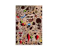 XuXueCC Impression sur toile Joan Miro - Décoration d'intérieur - Sans cadre - 60 x 90 cm