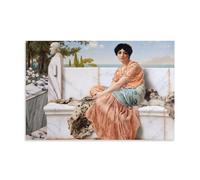 XuXueCC Impression sur toile John William Godward dans les jours de Sappho - Idée cadeau - Sans cadre - 40 x 60 cm