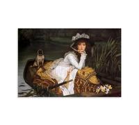 XuXueCC Impression sur toile représentant James Tissot une jeune femme dans un bateau - Décoration d'intérieur moderne - Sans cadre - 50 x 75 cm
