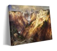 XuXueCC Impression sur toile Thomas Moran Grand Canyon de Yellowstone - Décoration murale moderne avec cadre - 30 x 45 cm