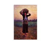 XuXueCC Poster sur papier giclée de l'étoile du berger par Jules Breton - Reproduction sur toile claire et brillante - Décoration murale moderne pour chambre à coucher - Sans cadre - 30 x 45 cm