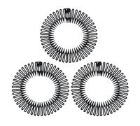 Xuxuejing Bandeaux flexibles extensibles pour femmes (3 pièces-noir)