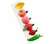 Xuxuejing Pinces à cheveux en forme de pêche, jolie épingle à cheveux amusante en forme de fruits pour filles, fraise, cerise, épingles à cheveux kawaii, barrettes latérales, épingle à cheveux