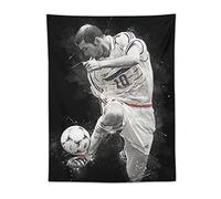 XUYANG Zinedine Zidane Poster Tapisserie murale Peinture Polyester Cadeau Impressions Décoration Salon Chambre Tapisserie Œuvres d'art 76,2 x 101,6 cm