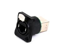 xuyuyan Connecteur Direct EtherCON RJ45, 8 Broches, réseau LAN Ethernet, séparateur de Prise, Panneau de Prise, Adaptateur de Signal, Base, 1 pièce