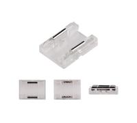 xuyuyan Connecteurs de Bande LED Transparents sans Soudure, 5 pièces, for COB 2835 5050 DIM RGB CCT, connecteurs Simples à Double extrémité IP20(Strip to Strip,2pin 10mm)
