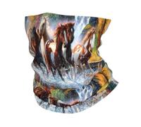 XUZHANG Chevaux indiens amérindiens, Bandana cache-cou doux couvre-visage cache-cou Tube demi-masque écharpe cagoule