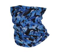 XUZHANG Épaulards Orques Océan Mer, Bandana cache-cou doux couvre-visage cache-cou Tube demi-masque écharpe cagoule