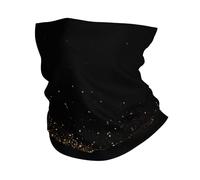 XUZHANG Or et noir, Bandana cache-cou doux couvre-visage cache-cou Tube demi-masque écharpe cagoule