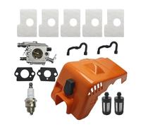 XUZHEOUZPJ Couvercle de Cylindre et carburateur Compatible with MS180, MS170, 018, 017, MS 180, 170, Tuyau de Filtre à Carby Pièces de Rechange