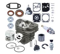 XUZHEOUZPJ Kit de carburateur à Piston de Cylindre de 44,7 mm Compatible with tronçonneuse MS261 MS 261 MS261C, Remplacement 1141 020 1200, Bouchon d'étanchéité d'huile Pièces de Rechange