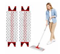 XUZOPIM 2 Pièces Serpillères De Rechange Lavette En Microfibre Compatible Balai Plat Vileda Serpillère Lavable Réutilisable Pour Vileda Ultramax & Turbo