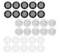 XUZOPIM 30 Pièces Grille Aeration Ronde 35 Mm Acier Inoxydable Grille Ventilation Grille D'Aération Trou Pour Cuisine Placard Armoire Meubles