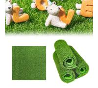 XUZOPIM 4 Pièces Gazon Artificiel Faux Gazon Décoration De Gazon Artificiel 15 X 15 Cm Fausse Pelouse Exterieur Gazon Synthetique Exterieur Oour Décoration L'Aménagement Paysager