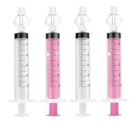 XUZOPIM 4Pcs Seringue Nasale Bebe Irrigateur Nasal,10Ml Mouche-Bébé Professionnelle Pour Irrigateur Nasal Nettoyant, Réutilisable, Sûr Et Confortable