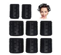 XUZOPIM 8 Pièces Bigoudis Cheveux, Rouleaux Bigoudis Magiques 60Mm Bigoudis Diy Curling Tool, Disponible En Grandes, Moyennes Et Petites Tailles Pour Cheveux Longs, Mi-Longs, Courts, Épais, Fins