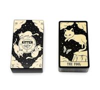 XUZOPIM Kitten Tarot Tarot Divinatoire Cartes De Tarot Pour Débutants Jeu De Tarot 78 Cartes A Jouer Divinatoires