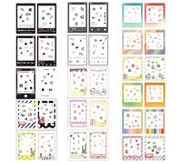 XUZOPIM Lot De 32 Autocollants De Bordure Photo, Jolis Autocollants Photo Compatibles Avec Le Film Instantané Fujifilm Instax Mini 12/11/9/8/7S/70/40/50S/90 Evo