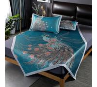 XUZWMAGZJ Matelas rafraîchissant d'été en rotin, Matelas rafraîchissant d'été, Matelas Pliable en rotin, Drap de lit Respirant et Doux, Tapis d'été en Soie glacée