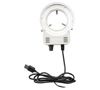 Xuzxinze 48 LED Microscope Industriel CaméRa Source Lumineuse Anneau Lampe LumièRe Illuminateur Lampe Luminosité RéGlable Interface USB