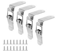 Xuzxinze Locking Bolt 90-Degree Hook 304 Stainless for Toolbox Drawer | Hassle-free install with a 90-degree hook design fits most doors and drawers; stainless 304 stays rust-free for long.