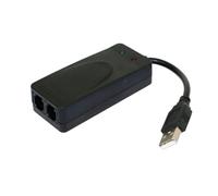 Xuzxinze Modem Fax USB Externe 56K 2.0 RJ11 et Câble Inclus sans Pilote | Idéal pour bureau et domicile: deux ports USB, télécopie 56K, auto numérotation et réponse, support V.90/V.92 fiable.
