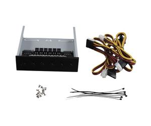 Xuzxinze Module d'alimentation 6 Voies pour HDD SATA 2,5/3,5 - Bureau PC | Six sorties indépendantes avec voyants câbles fournis longueur 60 cm 2 entrées SATA et connecteur 4P fiable idéal pour PC